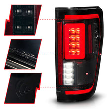 Load image into Gallery viewer, ANZO 21-23 Ford F-150 LED Taillights Seq. Signal w/BLIS Cover - Black Smoke