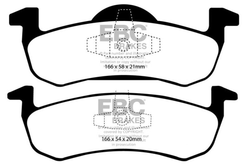 EBC 07-09 Ford Expedition 5.4 2WD Greenstuff Rear Brake Pads