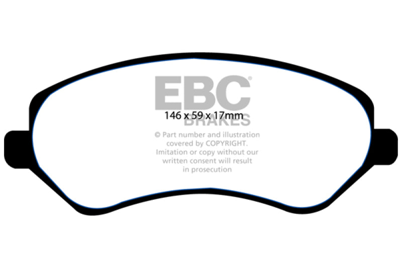 EBC 04-07 Chrysler Town & Country 3.3 Rear Drums Greenstuff Front Brake Pads