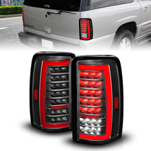 Load image into Gallery viewer, ANZO 00-06 Chevrolet Tahoe / GMC Yukon Full LED Taillights w/ Lightbar Black Housing/Clear Lens