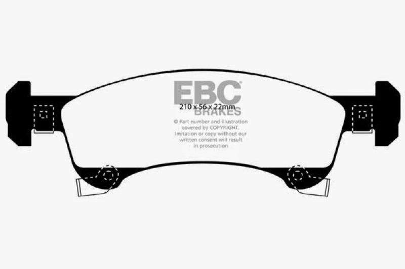 EBC 02-06 Ford Expedition 4.6 2WD Greenstuff Front Brake Pads