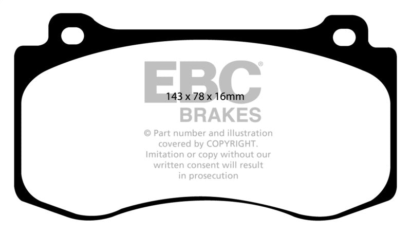 EBC 05-10 Chrysler 300C 6.1 SRT8 Bluestuff Front Brake Pads