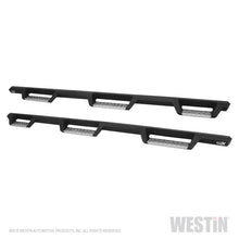 Load image into Gallery viewer, Westin 14-18 Chevrolet Silverado 1500 DC 6.5ft Bed HDX Stainless Drop W2W Nerf Step Bars - Tex. Blk