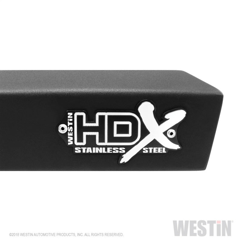 Westin 07-21 Toyota Tundra CrewMax HDX Stainless Drop Nerf Step Bars - Tex. Blk