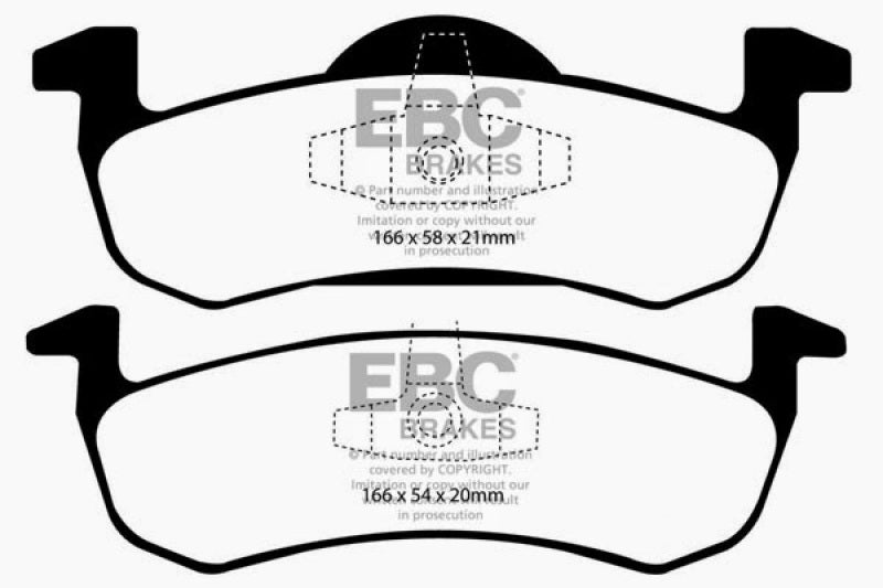 EBC 07-09 Ford Expedition 5.4 2WD Yellowstuff Rear Brake Pads