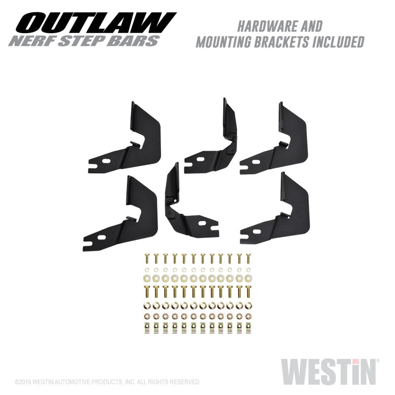 Westin 14-18 Chevrolet/GMC Silv/Seirra 1500 Double Cab Outlaw Nerf Step Bars