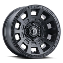 Load image into Gallery viewer, ICON Thrust 17x8.5 6x5.5 25mm Offset 5.75in BS 95.1mm Bore Satin Black Wheel