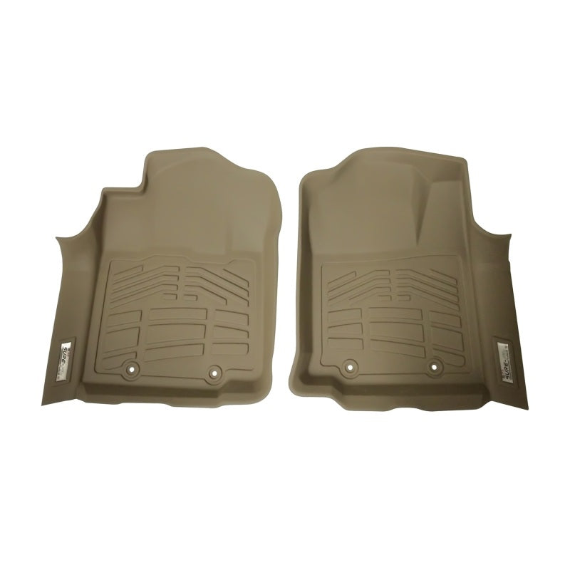 Westin 12-15 Toyota Tacoma Reg/Access/Dbl Cab (double hook) Wade Sure-Fit Floor Liners Front - Tan