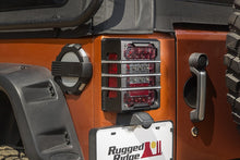 Load image into Gallery viewer, Rugged Ridge 07-18 Jeep Wrangler JK Brushed Black Elite Tail Light Guards