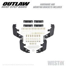 Load image into Gallery viewer, Westin 15-20 Ford F-150 SuperCab / 17-20 F-250/350 SuperCab Outlaw Nerf Step Bars - Textured Black