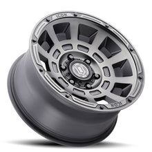Load image into Gallery viewer, ICON Thrust 17x8.5 5x4.5 0mm Offset 4.75in BS Smoked Satin Black Tint Wheel