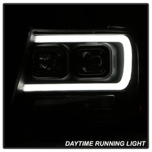 Load image into Gallery viewer, Spyder 07-14 Chevy Suburban/1500/2500/Tahoe V2 Projector Headlights All Blk PRO-YD-CSUB07V2-DRL-BKV2