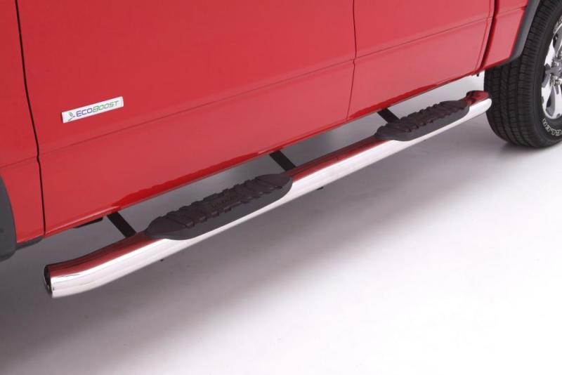 Lund 2019 RAM 1500 Ext. Cab 5in. Oval Curved SS Nerf Bars - Polished