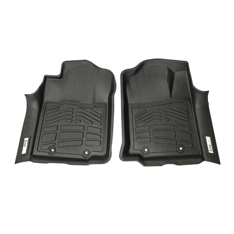 Westin 12-15 Toyota Tacoma Reg/Access/Dbl Cab (double hook) Wade Sure-Fit Floor Liners Front - Blk