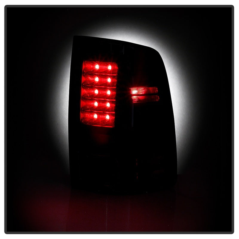 Spyder 13-18 Dodge Ram 2500/3500 LED Tail Lights LED Model Only - All Black (ALT-YD-DRAM13-LED-BKV2)