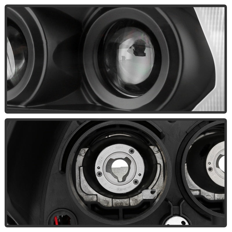 Spyder 16-18 Toyota Tacoma Projector Headlights - Seq LED Turn - Black - PRO-YD-TT16-LB-BK