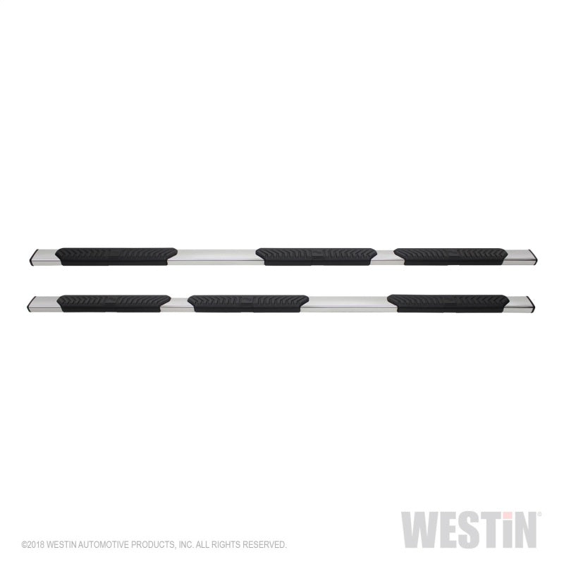 Westin 07-19 Chevy Silverado 2500/3500 Crew Cab w/ 8ft Bed R5 M-Series Nerf Step Bars (Excl. Dually)