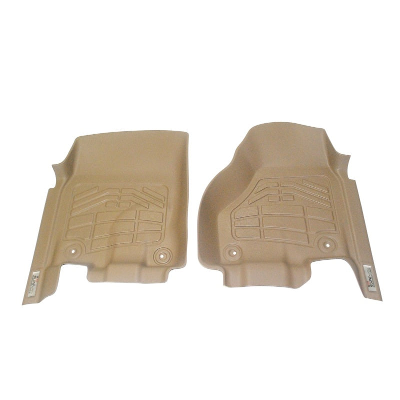 Westin 12-18 Ram Crew Cab/Mega Cab (two retention hooks) Wade Sure-Fit Floor Liners Front - Tan
