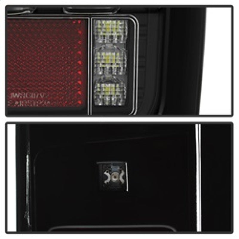 Spyder 07-16 Jeep Wrangler Version 2 Light Bar LED Tail Lights - Black (ALT-YD-JWA07V2-LBLED-BK)
