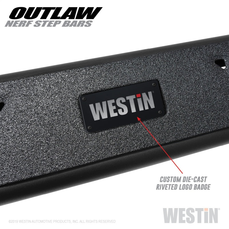 Westin 14-18 Chevrolet/GMC Silverado/Sierra 1500 CrewCab 15-19 2500/3500CrewCab Outlaw Nerf Step Bar